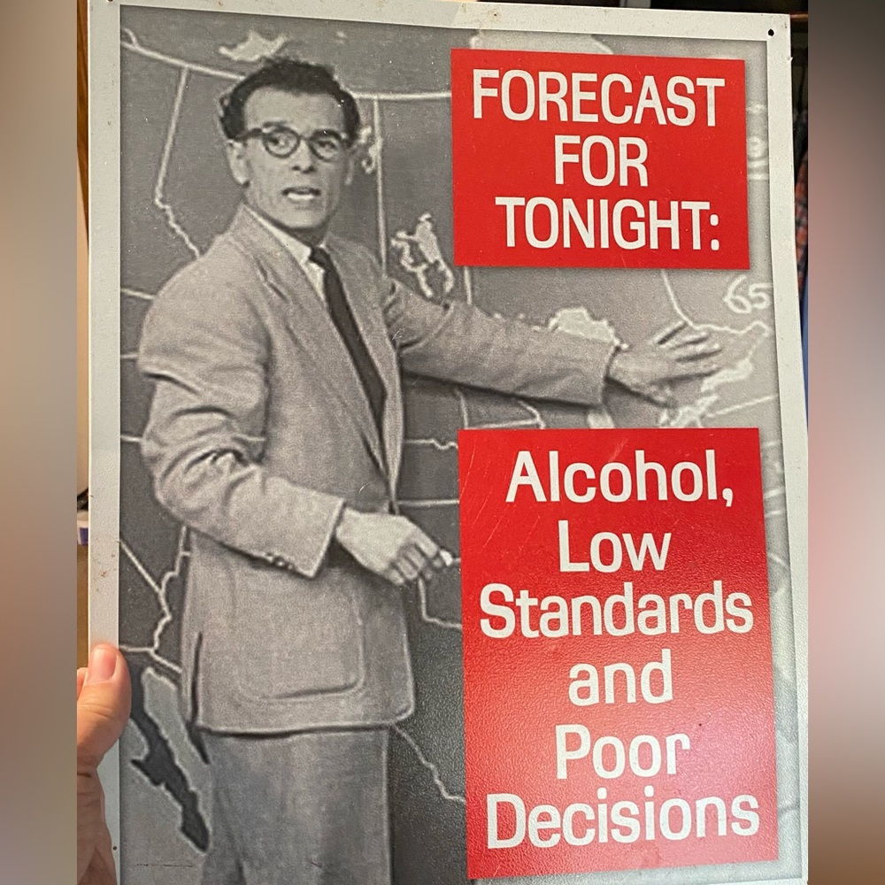 Metal sign